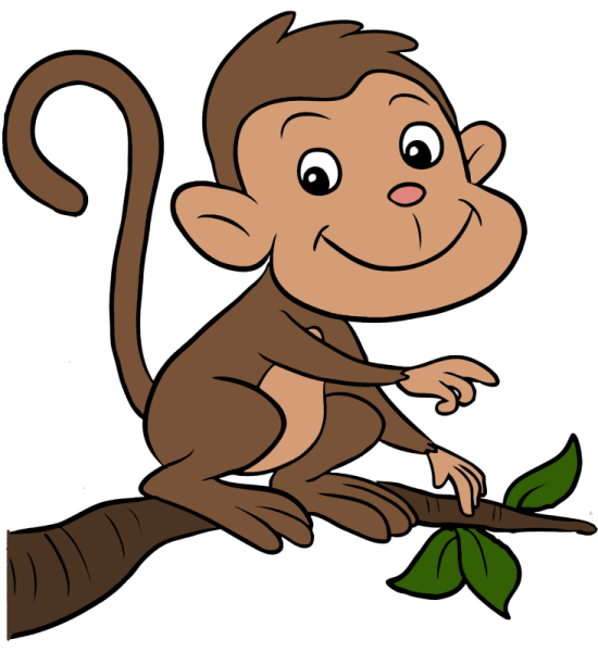 Обезьяна мультяшная