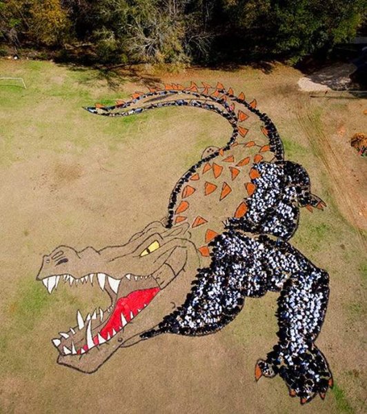 Забавные фигуры из людей