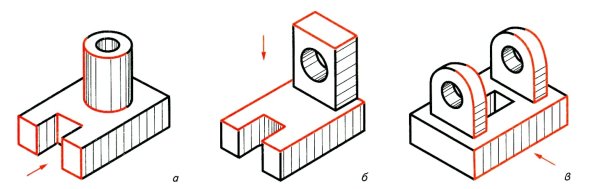 Построение недостающего вида детали