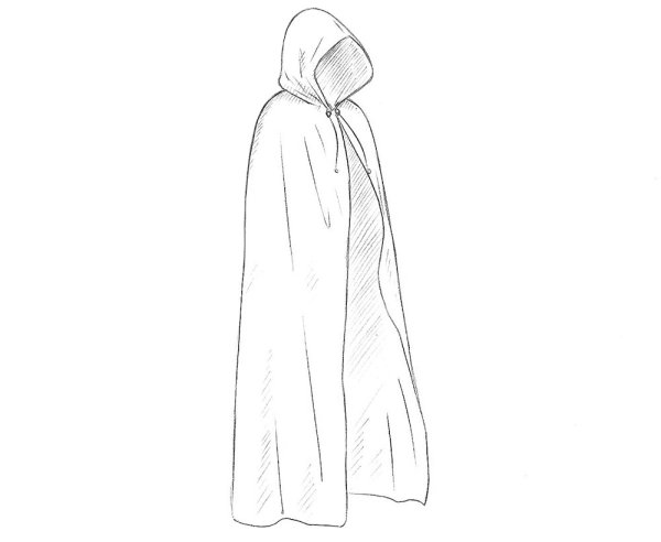 Плащ карандашом