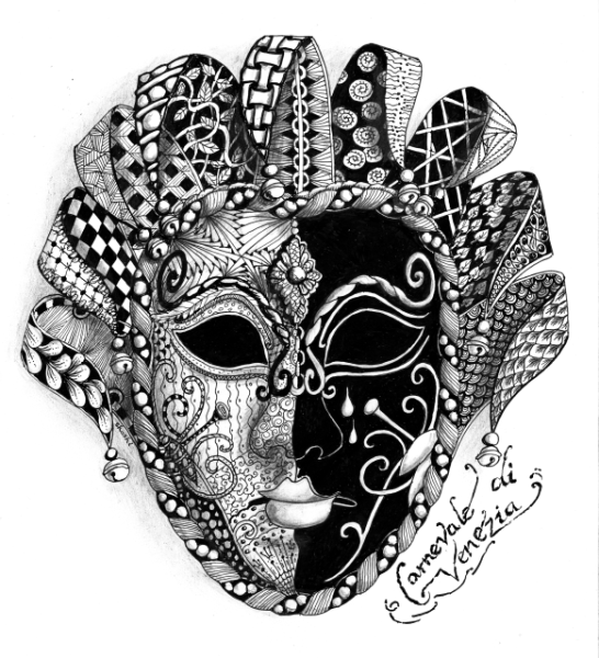 Маска венецианская