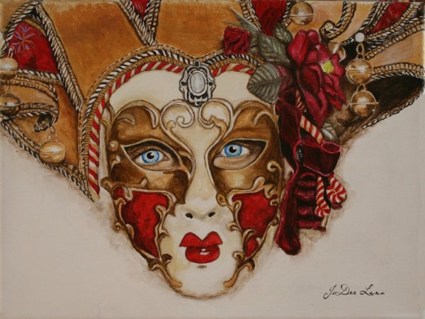 Венецианская маска узор