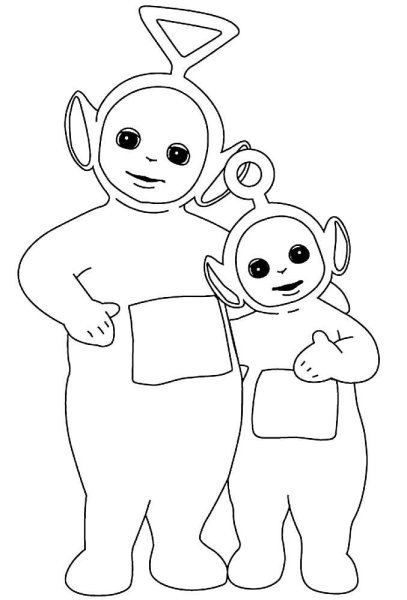 Телепузики раскраска тинки винки