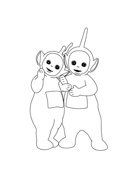 Телепузики раскраска тинки винки