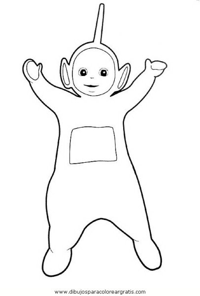 Раскраска телепузик Дипси