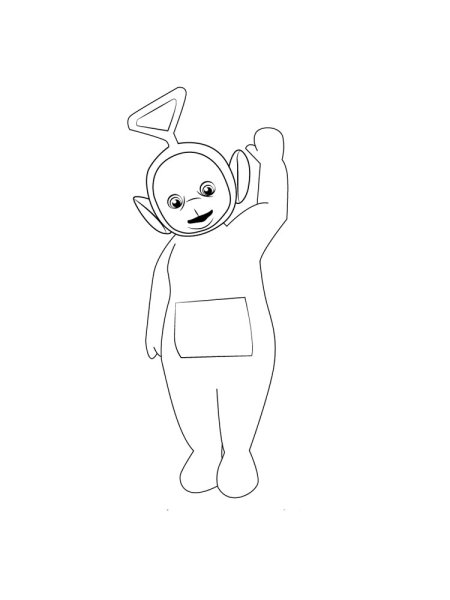 Раскраска телепузики Тиньки Виньки