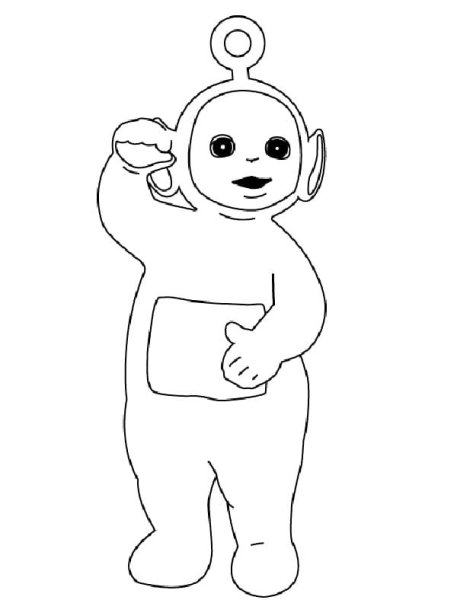 Телепузик раскраска