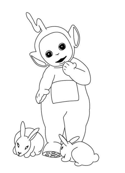 Телепузики разукрашки