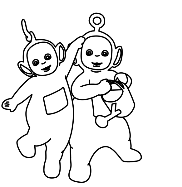 Телепузик раскраска