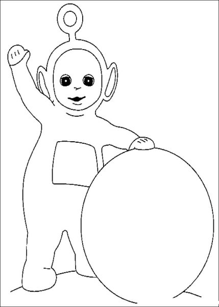 Раскраски для девочек телепузики