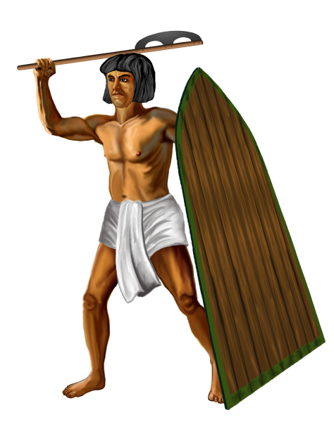 Египетский воин раскраска