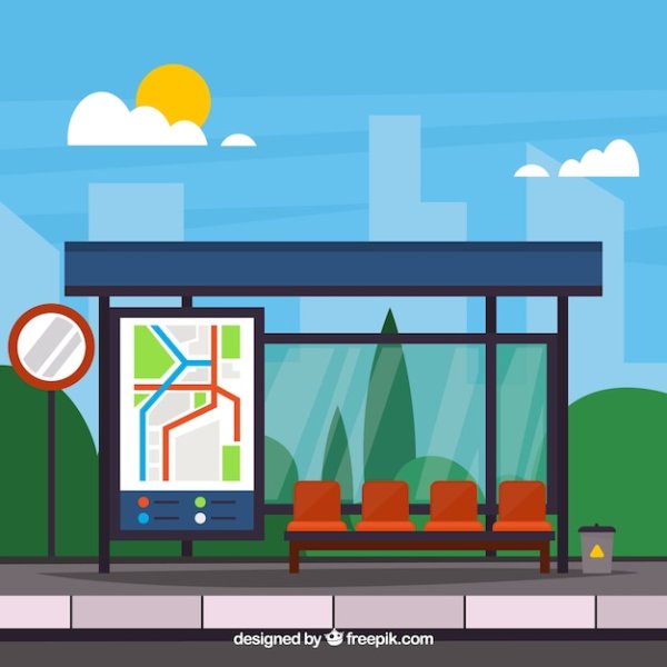 Остановка иллюстрация