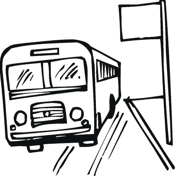 Автобусная остановка для детей