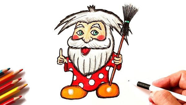 Домовенок Кузя рисунки героев