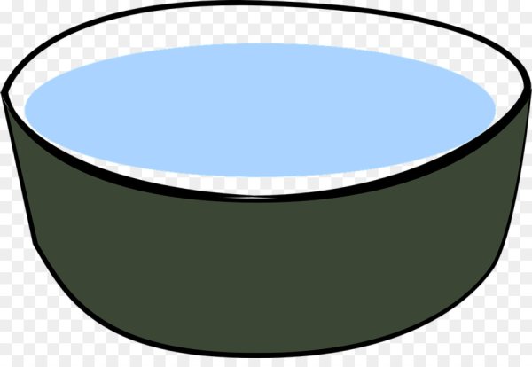 Вода в прозрачной миске