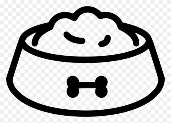 Нарисовать миску для собаки