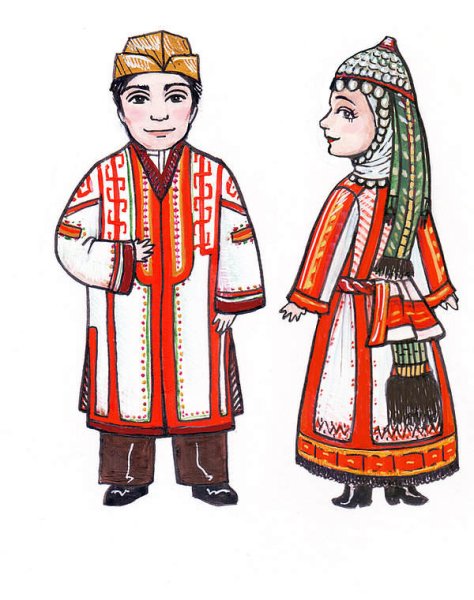 Национальные костюмы народов России чуваши
