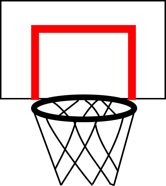 Баскетбольное кольцо нарисовать