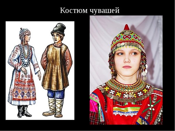 Чуваши иллюстрации Национальная одежда