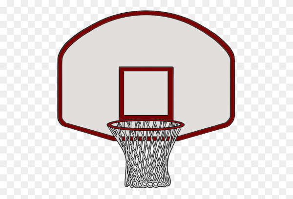 Баскетбольное кольцо на прозрачном фоне