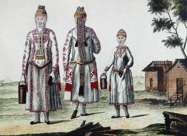 Одежда народов Поволжья в 17 веке чуваши