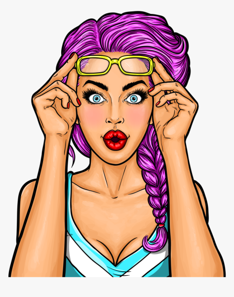 Девушки в стиле поп-арт