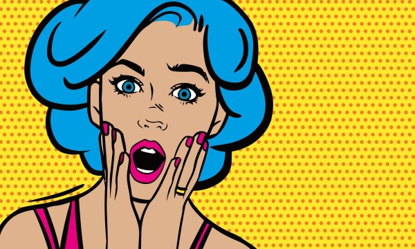 Поп арт иллюстрации