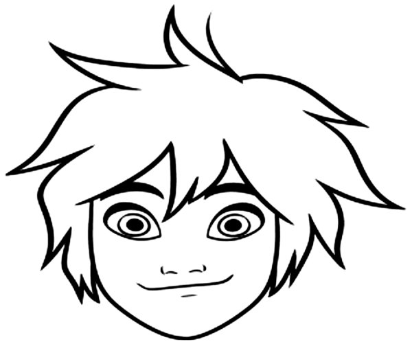 Контур лица для рисования для детей