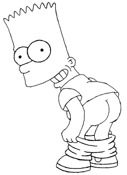 Семья Симпсонов для срисовки