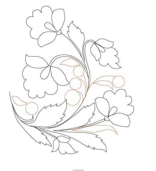 Роспись по дереву трафареты