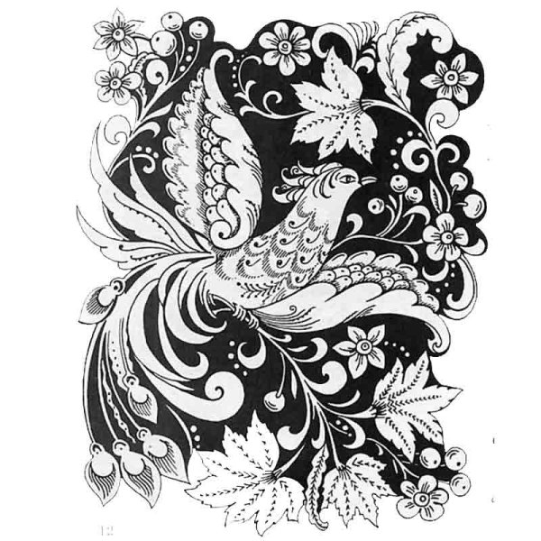 Гжель раскраска