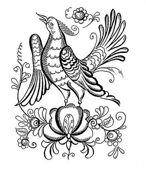 Жостовская роспись элементы росписи