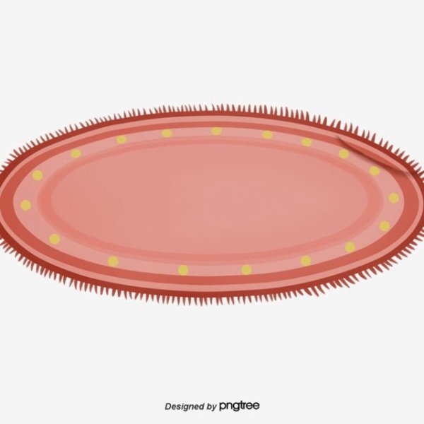 Круглый коврик нарисованный