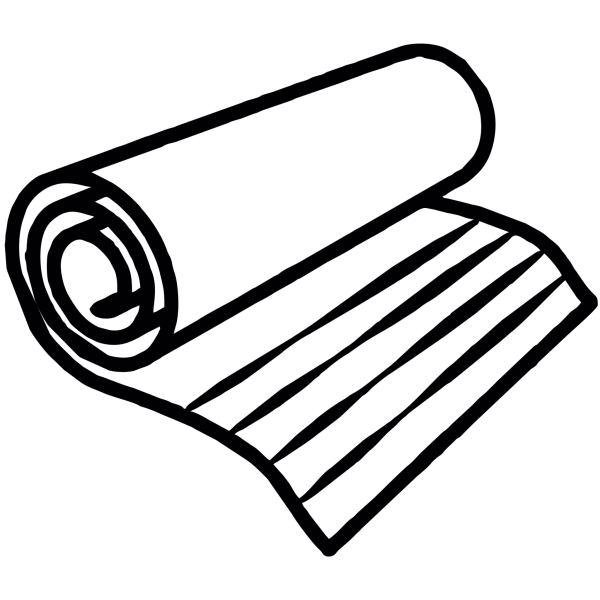 Нарисованный рулон ткани