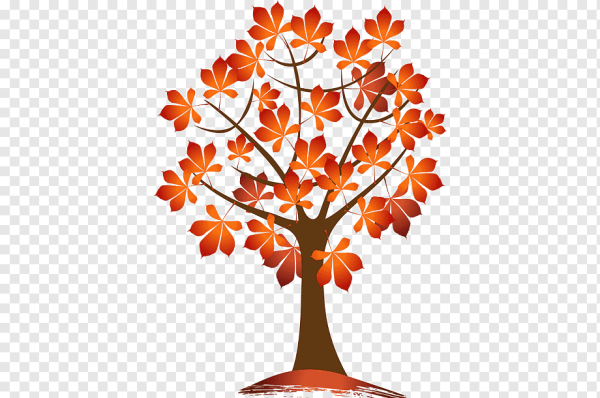 Осеннее дерево в круге