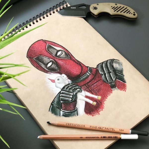 Рисование маркерами для скетчинга