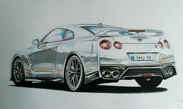 Nissan Skyline GTR 35 карандаш