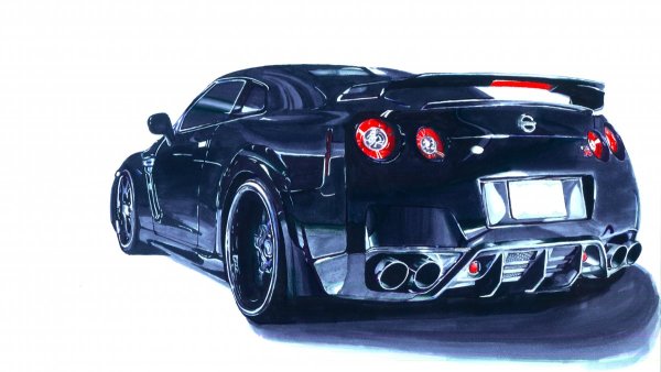 Nissan Skyline GTR 35 карандаш