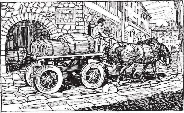 Телега древний Рим