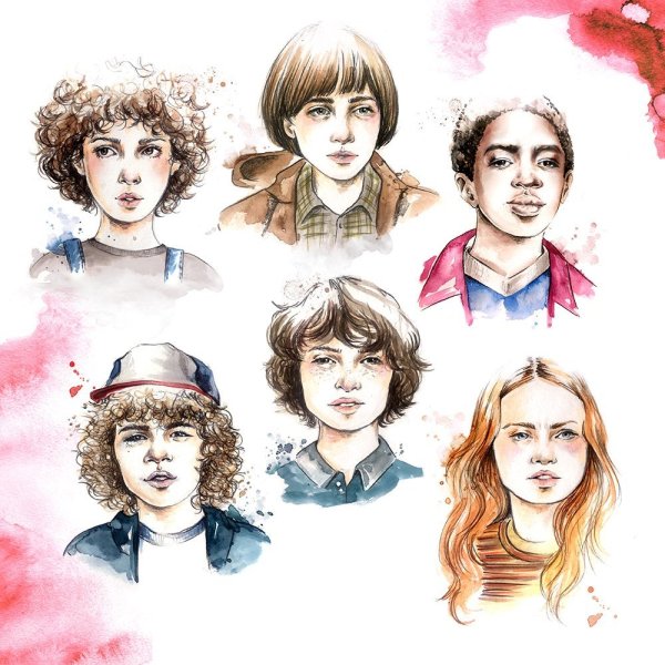 ОСД рисунок stranger things