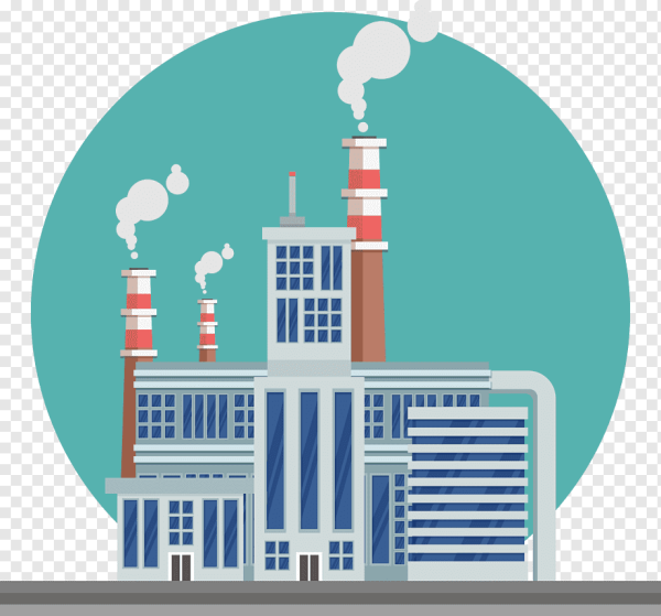 Завод иллюстрация