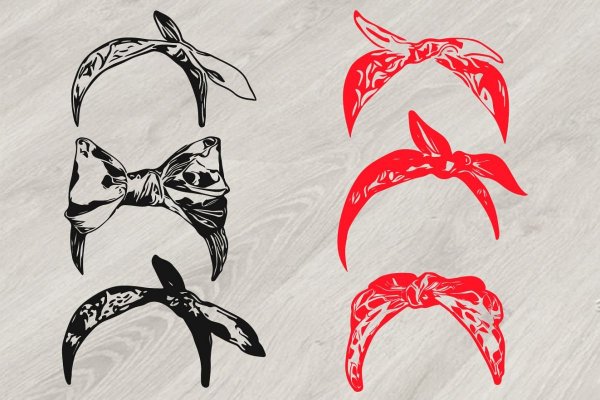 Бандана на голове иллюстрация