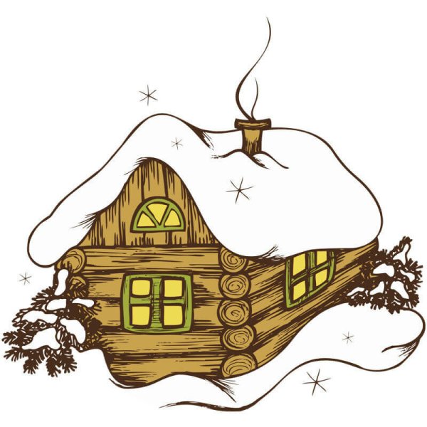 Зимний домик для детей