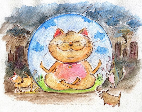 Иллюстрации позитивные добрые