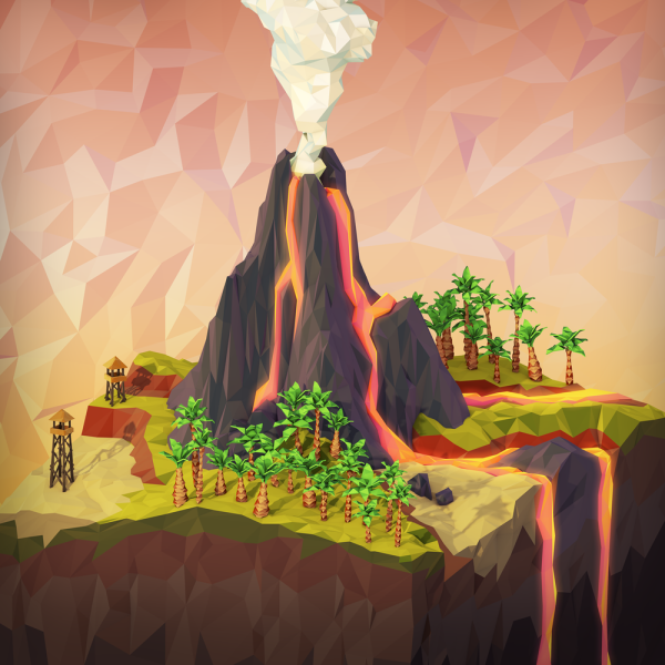 Сказочный вулкан