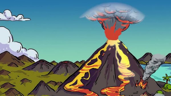 Вулкан для дошкольников