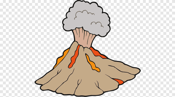 Вулканчик рисунок