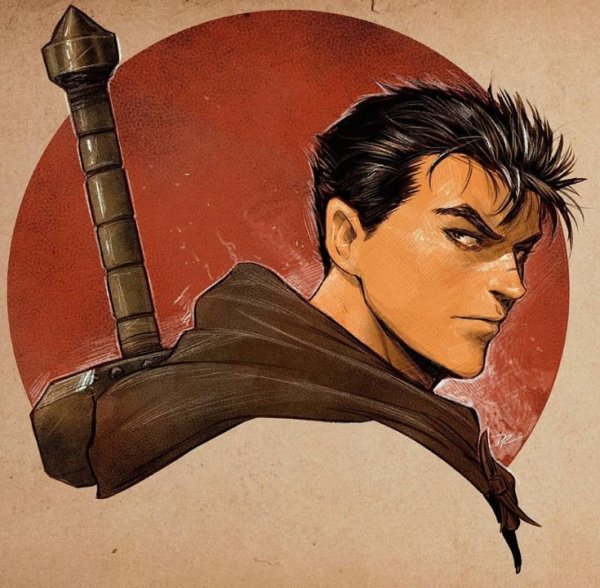 Гатс Берсерк Кэнтаро Миура