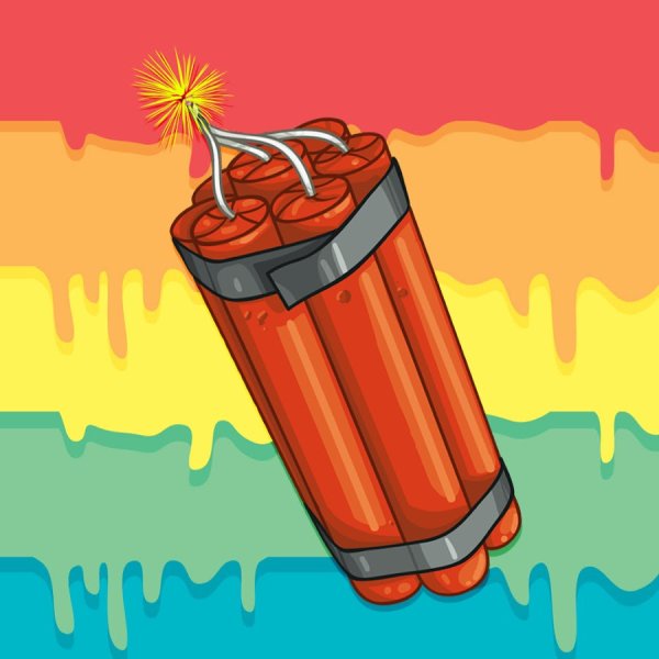 Динамит мультяшная