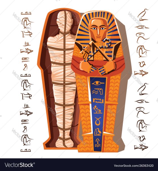 Древний Египет саркофаги схема с мумией